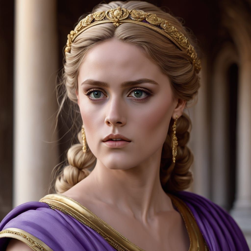 Roman Senator Valeria Lunaris in Elegant Toga