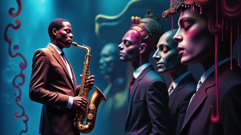 Jazz Legend John Coltrane Performs with Afro-Cuban Mysticism...