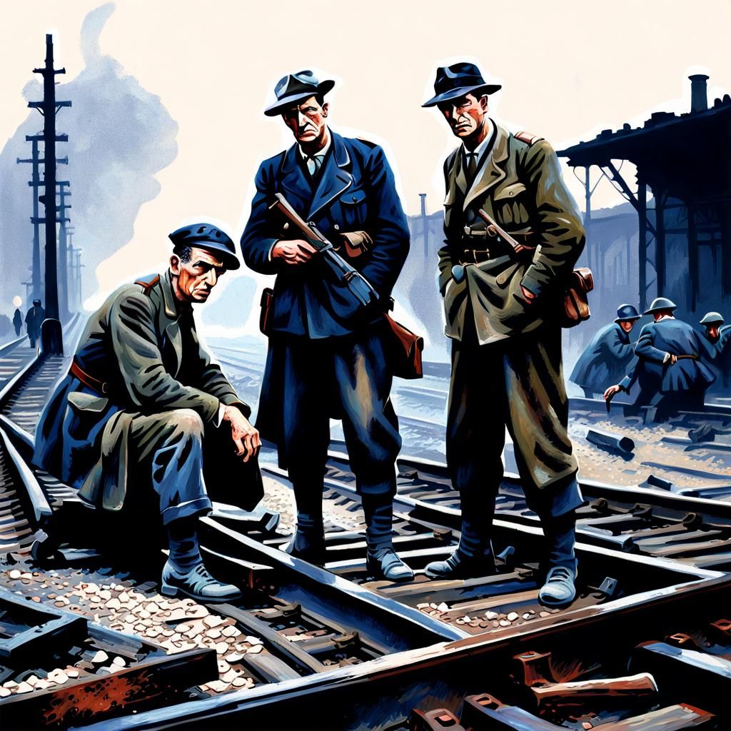 WW2: Resistance Members Discussing the Plan