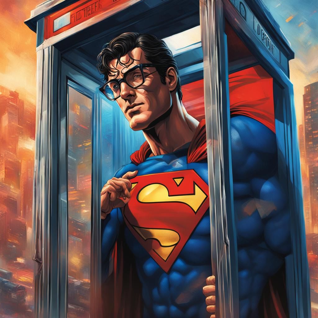 Clark Kent's Superman Transformation: Hyperrealistic Concept...