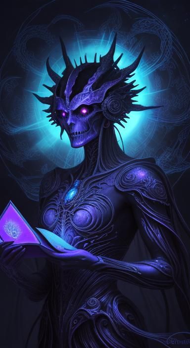 Ancient Tome: Surreal Artwork in Digital Style