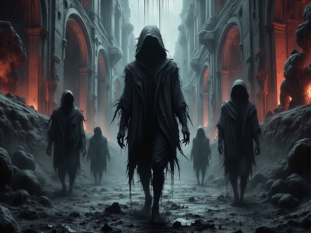 Alien-Vampire Cult in Labyrinthine Metropolis