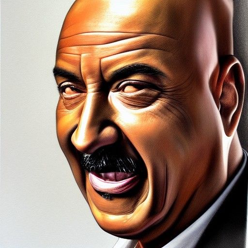 Hyperrealistic Hybrid Portrait: Dr. Phil and Oprah