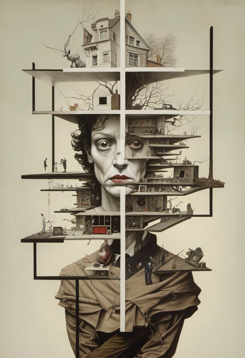 Twilight Zone Surrealism in Hyperdetailed Digital Art