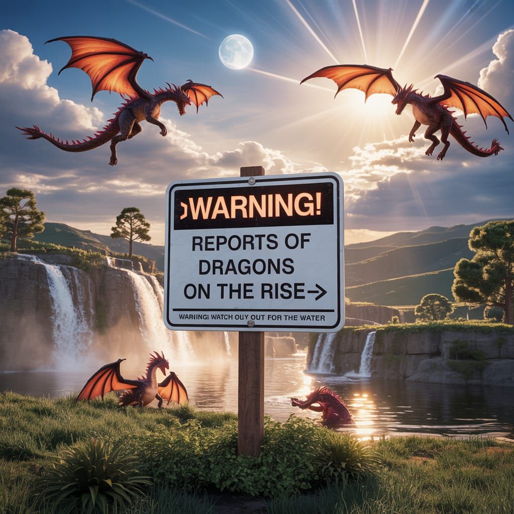 Dragons on the Rise: A Park Warning