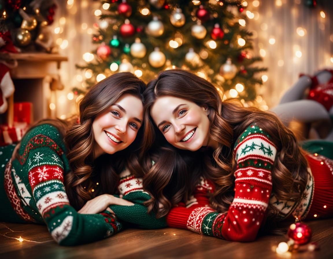 Christmas Sweaters in a Post-Impressionistic Fairy Room