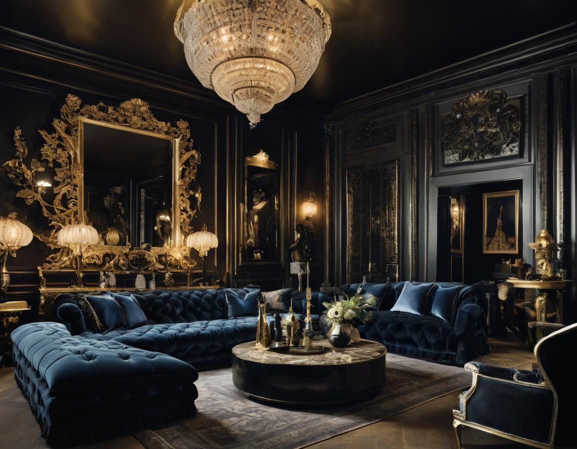 Opulent Home Interior in Avant-Garde Style