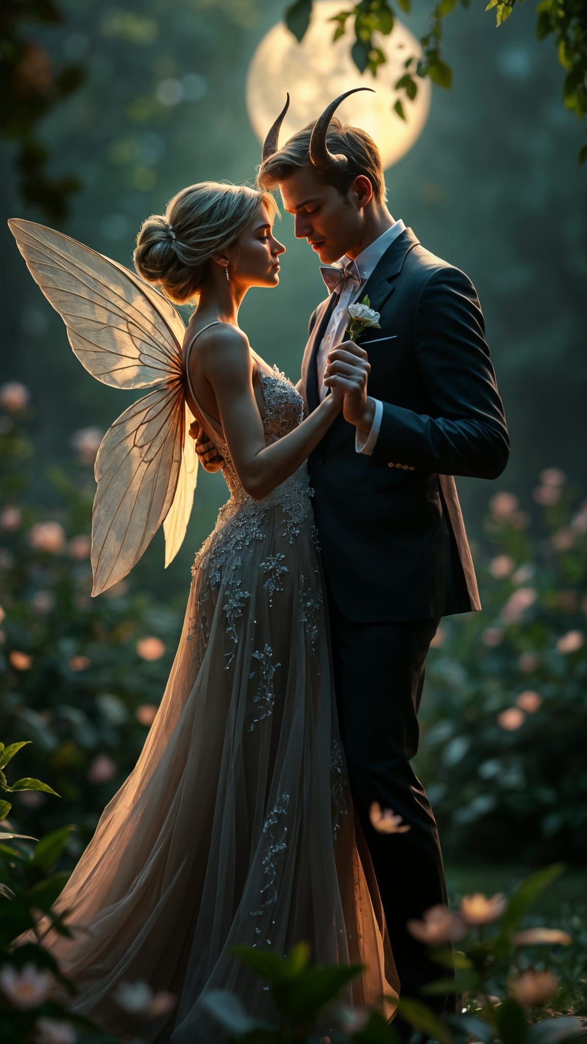 Romantic Fairy Prom Night in Ethereal Garden