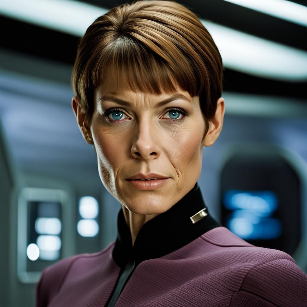 Hyperrealistic Portrait of T'Pol as Professional Photo