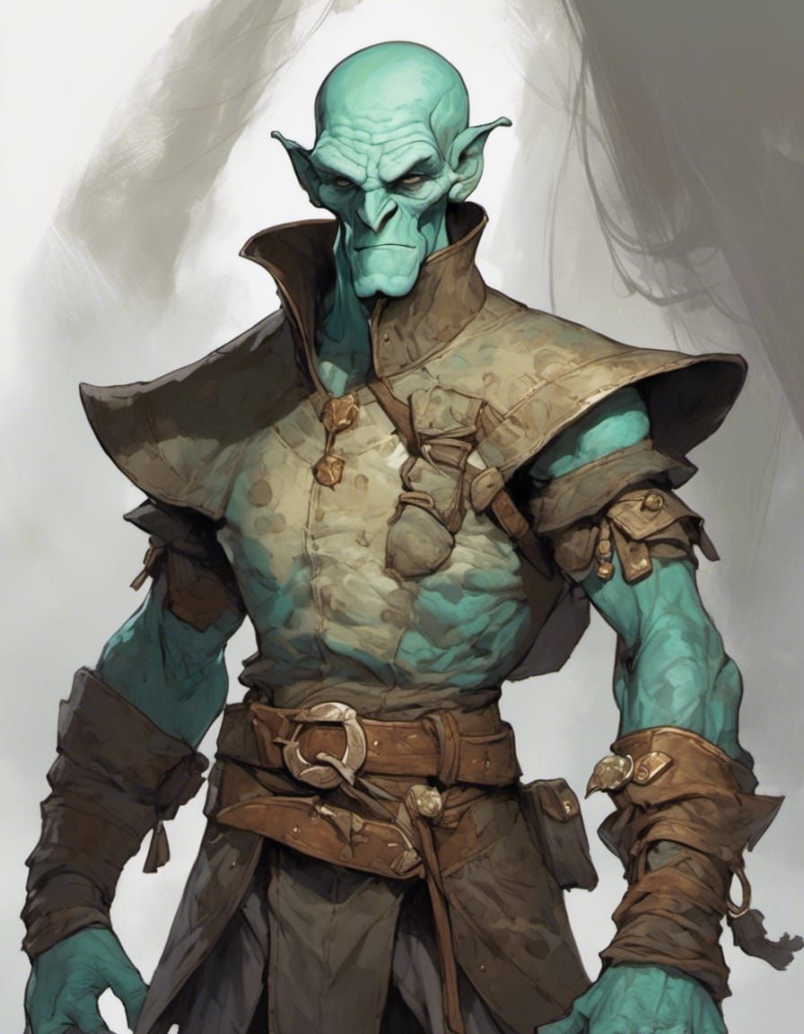Handsome Squidward as D&D Character
