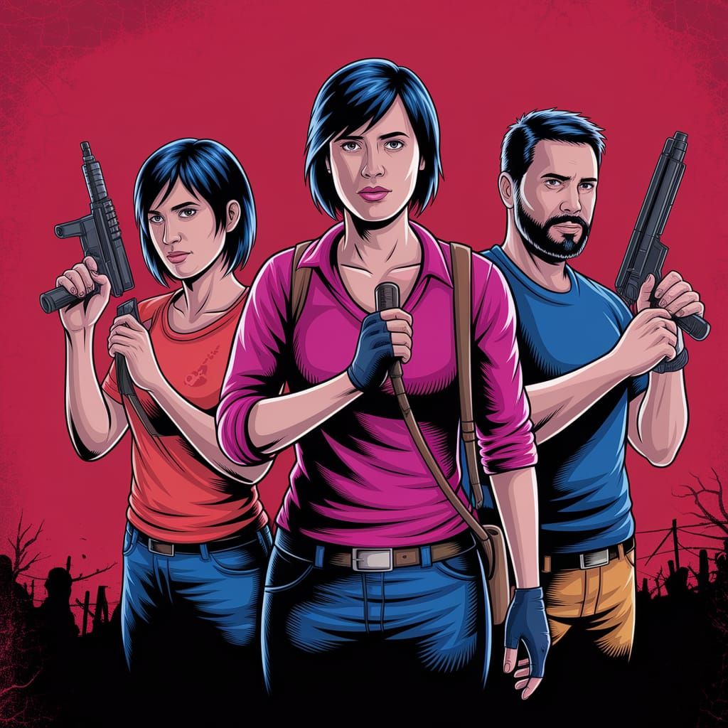 Left 4 Dead 2 Characters Survive Zombie Apocalypse