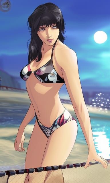 Anime Swimmers: Hyperdetailed Comic Art in 8k