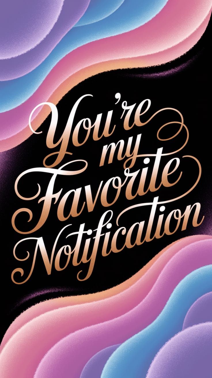 Whimsical Digital Illustration of Favorite Notifications in ...
