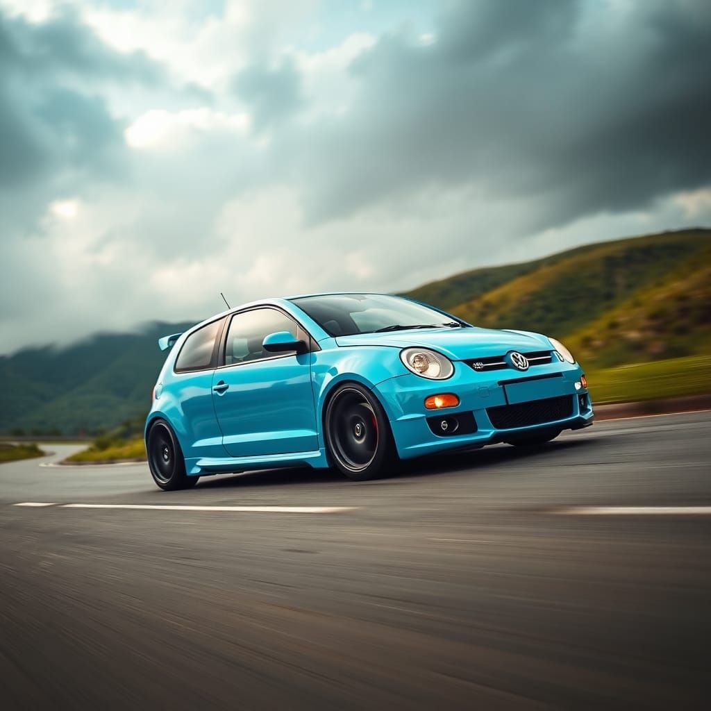 Modified Volkswagen Lupo Sport on Scenic Road