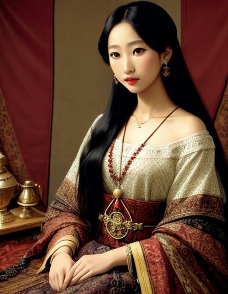 Intricate AI-Generated Tapestry Design