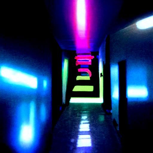 Infinite Neon Hallway