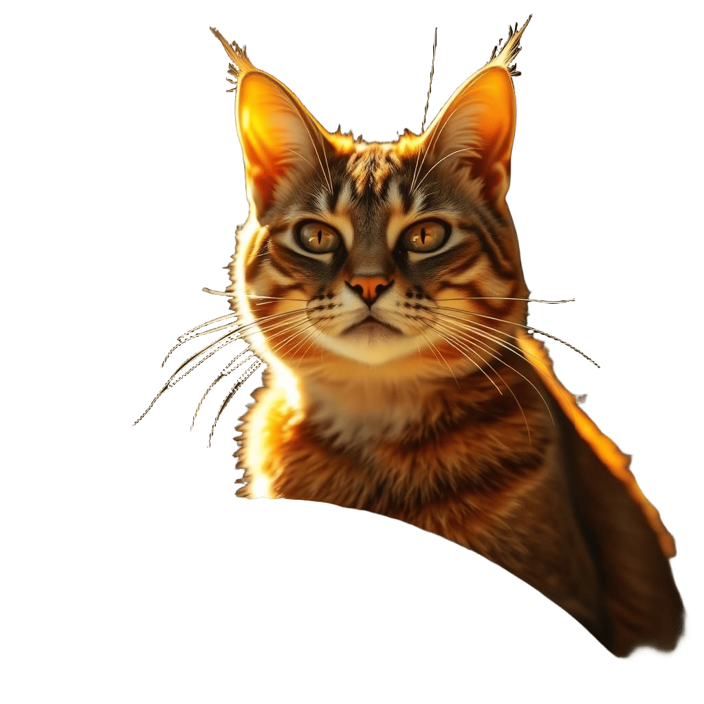 Cat on Watermelon: Cinematic Still in 8K