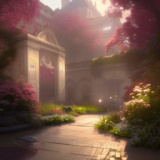 Fantasy Courtyard garden