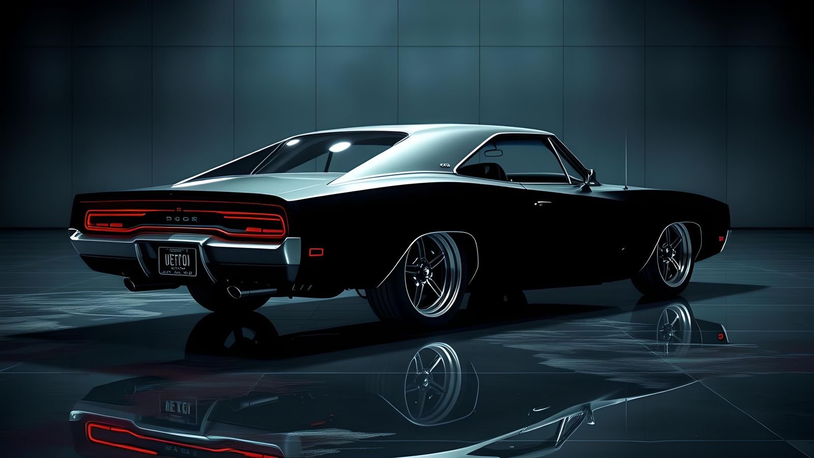 Halloween-Themed 1969 Dodge Charger Concept Art