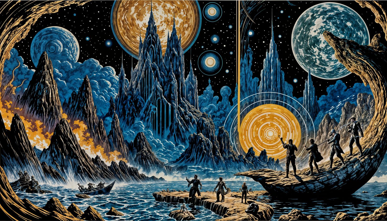 Cosmic Drive-In: New Wave Band Album Cover Art