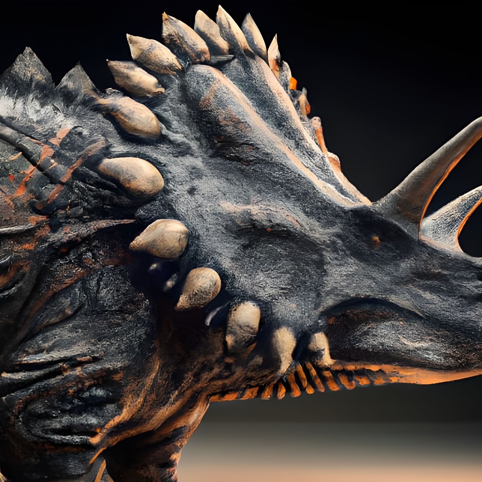 Hyperdetailed Stegosaurus in Warm Colors, Digital Illustrati...