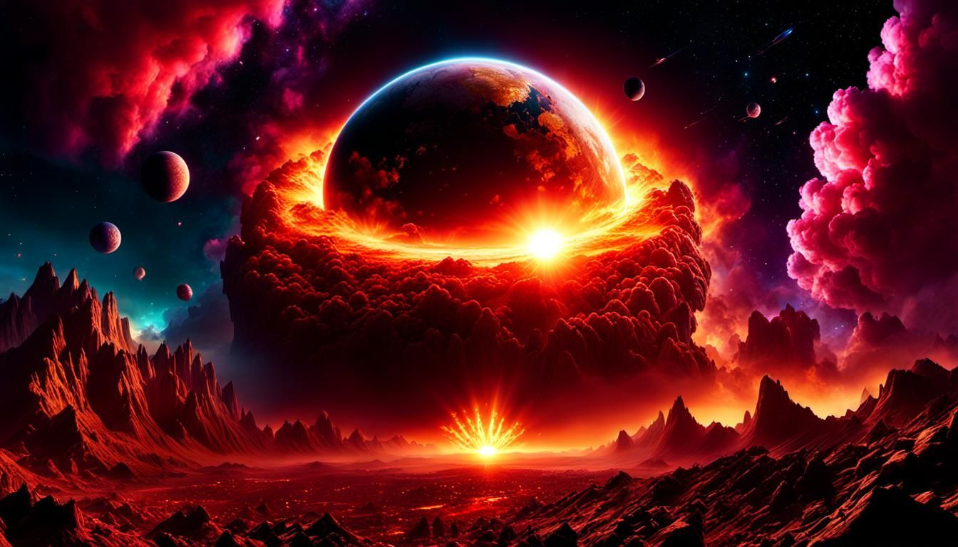 Cosmic Armageddon: Earth's Explosive End in Epic Detail