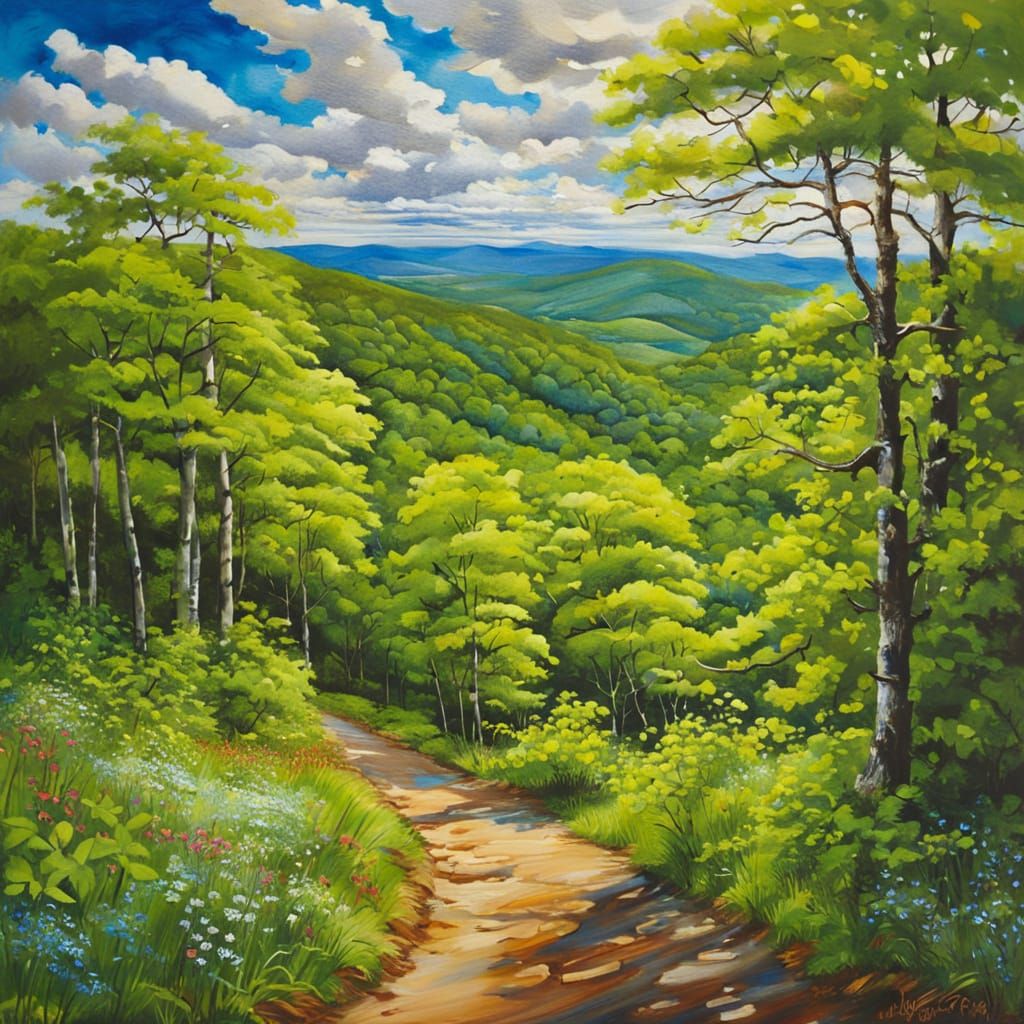 April in Shenandoah National Park