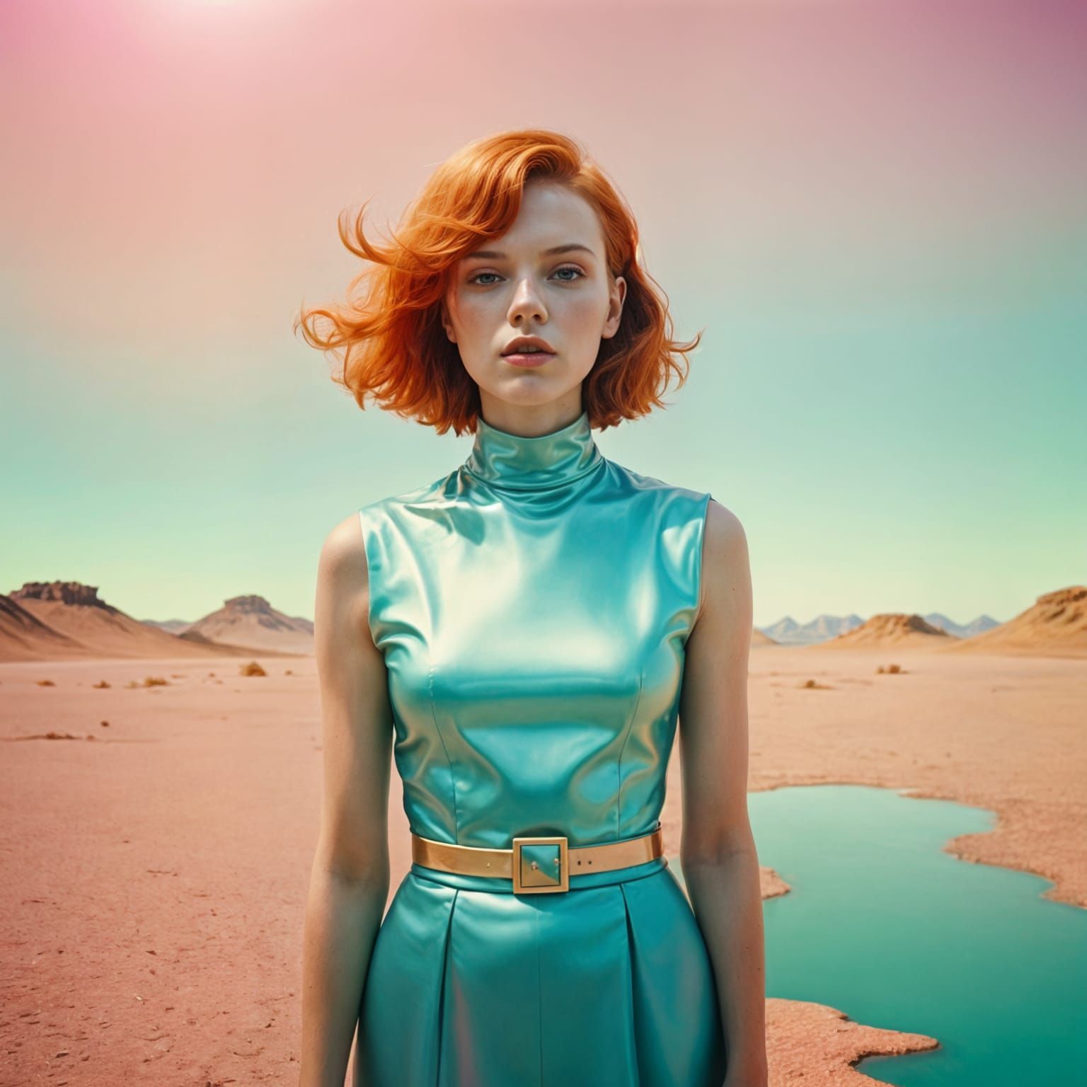 Abstract Rock Star Portrait in Oil on Canvas