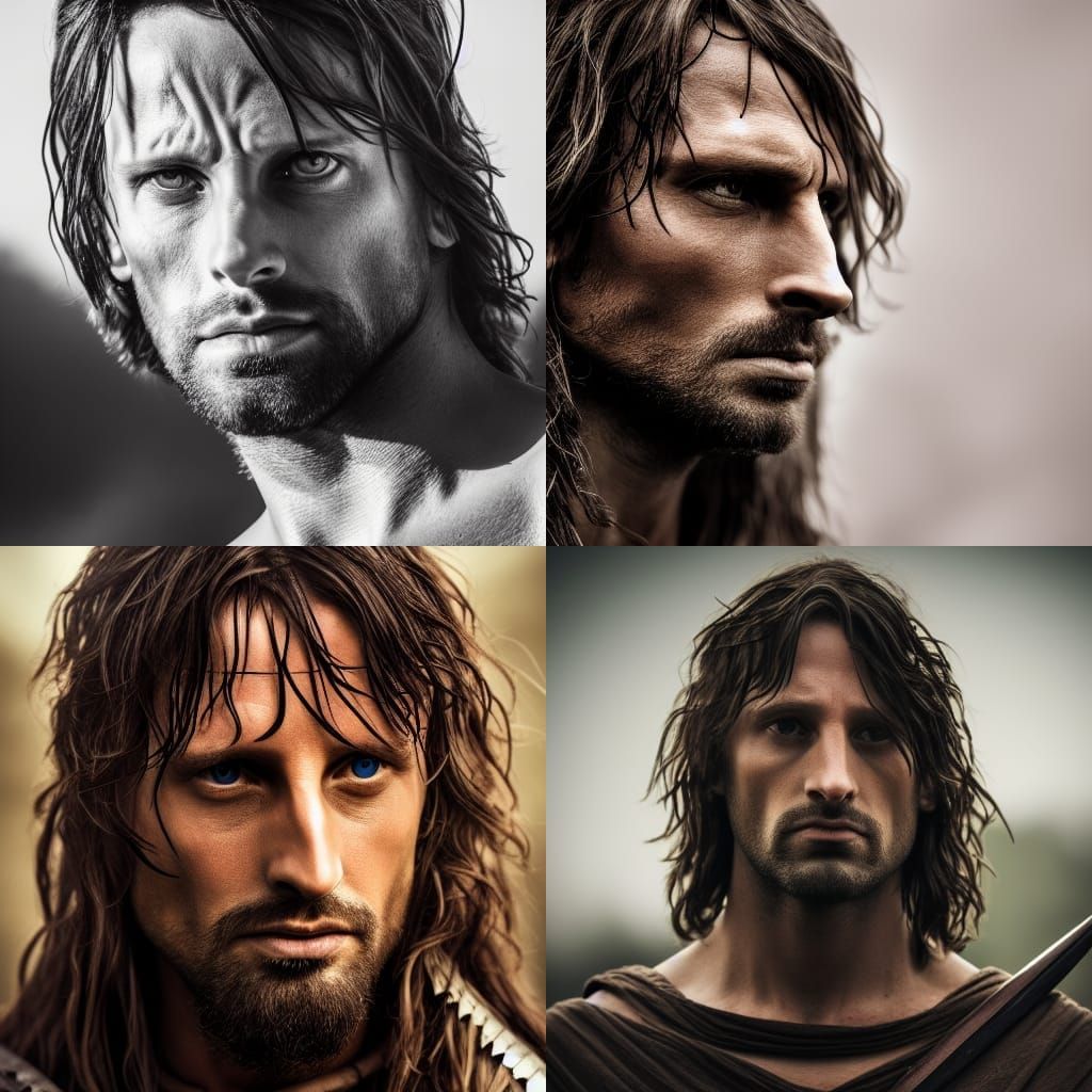 Detailed Portrait of a Fantasy Warrior in 8K