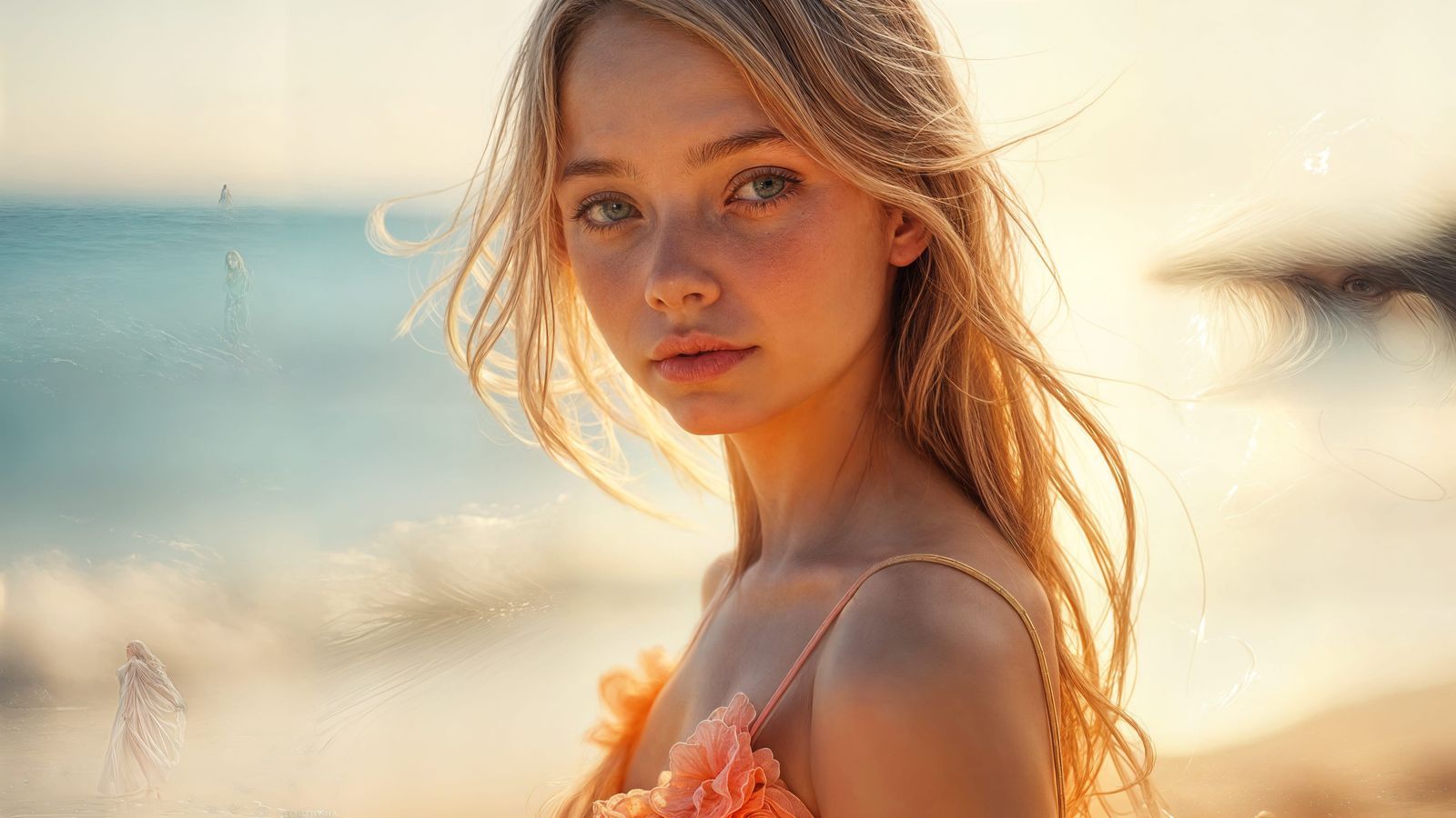 Petite Girl Portrait with Dynamic Lighting