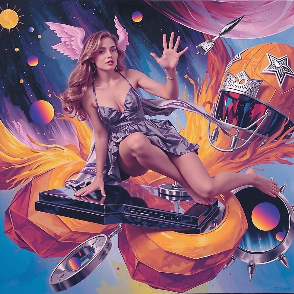 Expressive Sculpture Radiating Reflected Glory