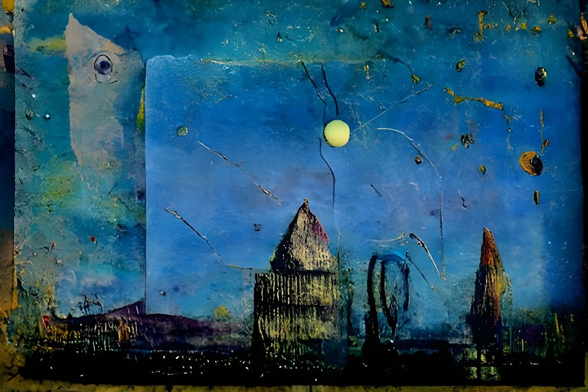 Surreal Cityscape Inspired by Ernst and Klee