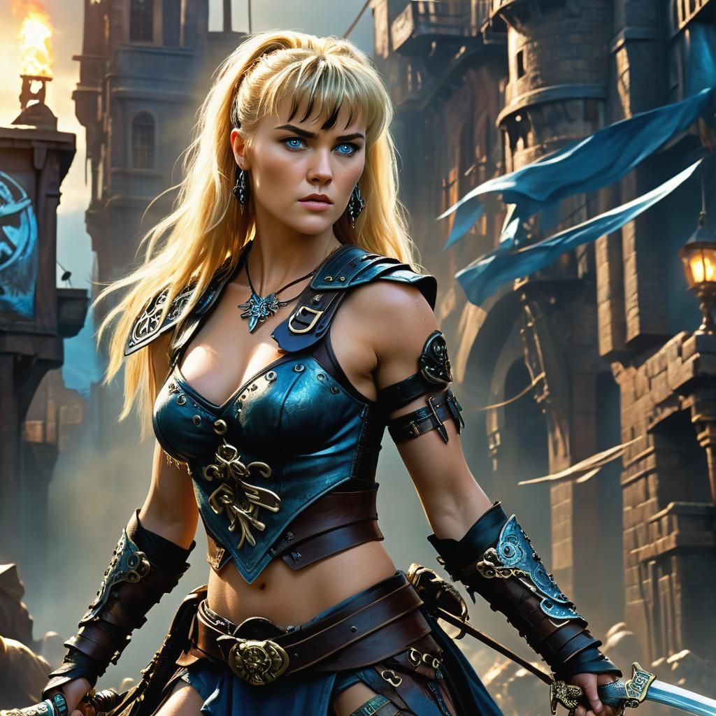 Xena: Modern Pirate Warrior in Urban Fantasy Style