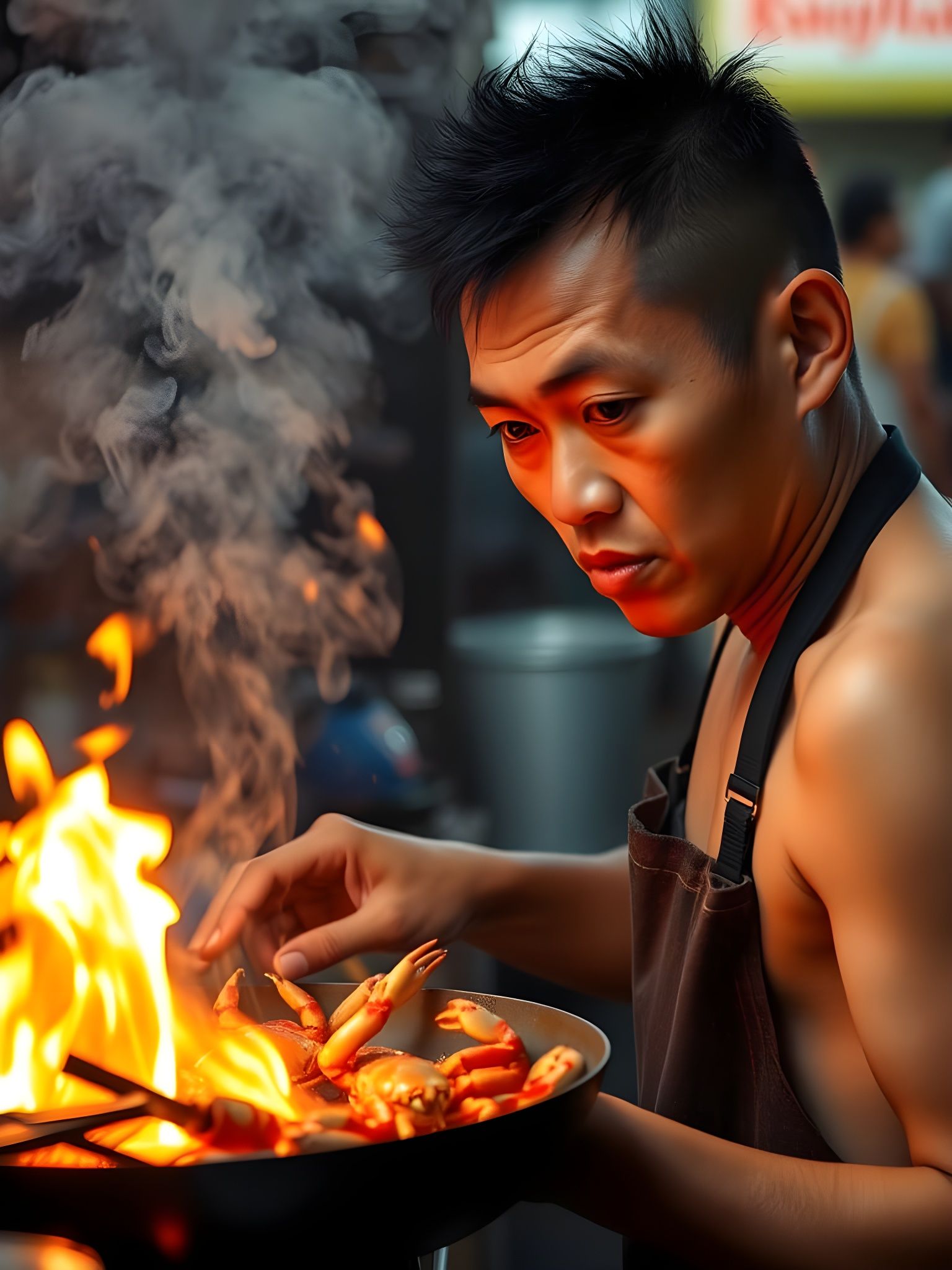 Bangkok Yaowarat Street Cook