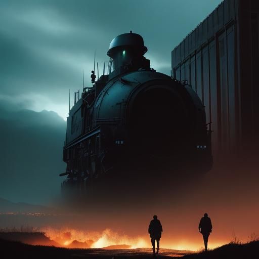 Dramatic Figure in Cinematic, Moody Lighting