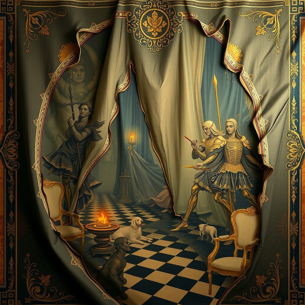 Ruined Elegant Tapestry