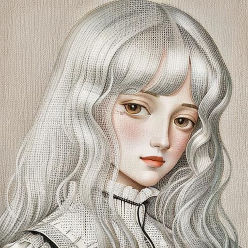 Botticelli-Style Portrait of Pierrot