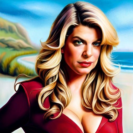 Hyperrealistic Portrait of a Cheering Woman
