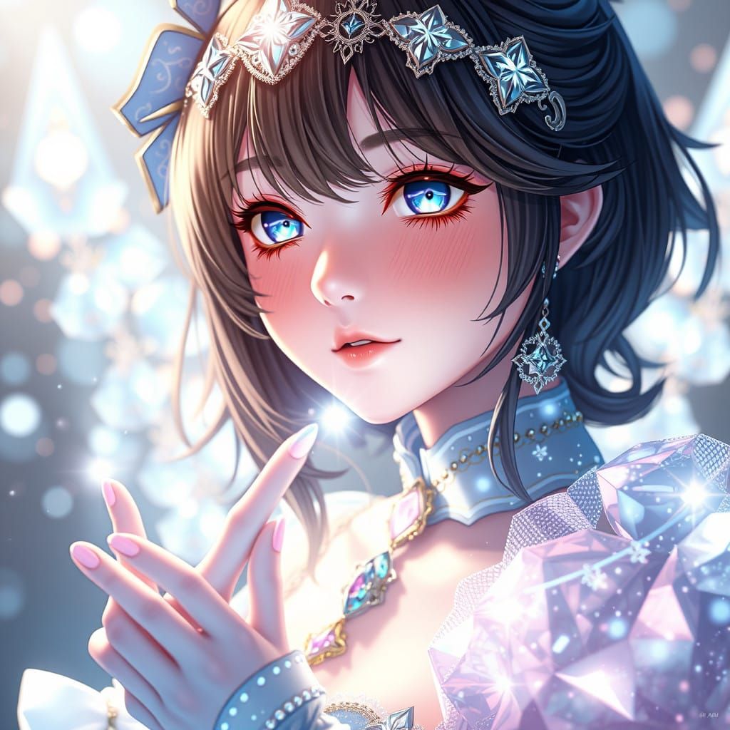 Shimmering Anime Diamond Concept Art