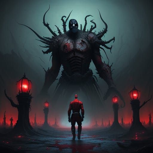 Deadpool Battles Cenobites in Hellish Gothic Realm