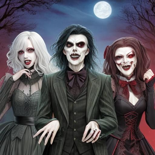 Vampire Coven Dominates Night in Horror Scene