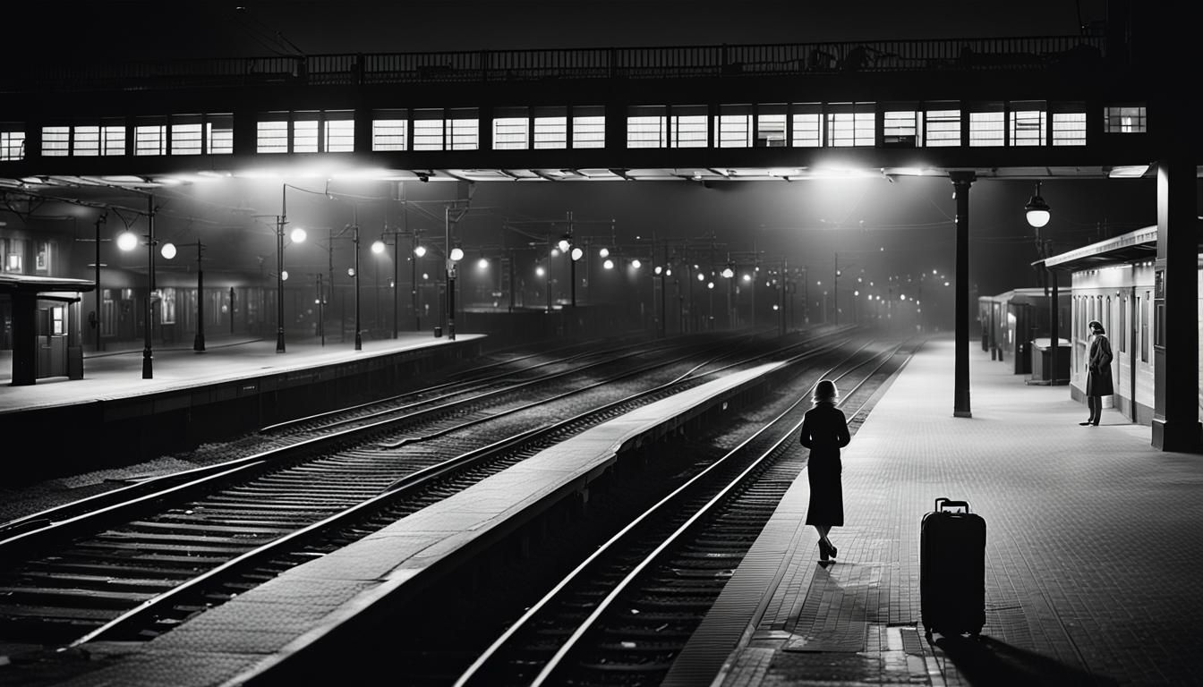 Film Noir: Woman at Railway Station