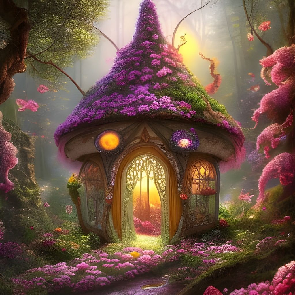 Enchanted Fairy House: Ornate and Intricate Art