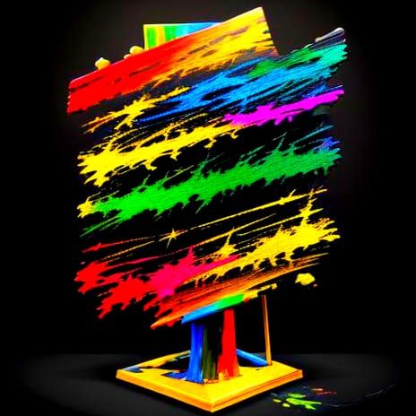 Psychedelic Cubist Surrealist Oil Painting in 8K