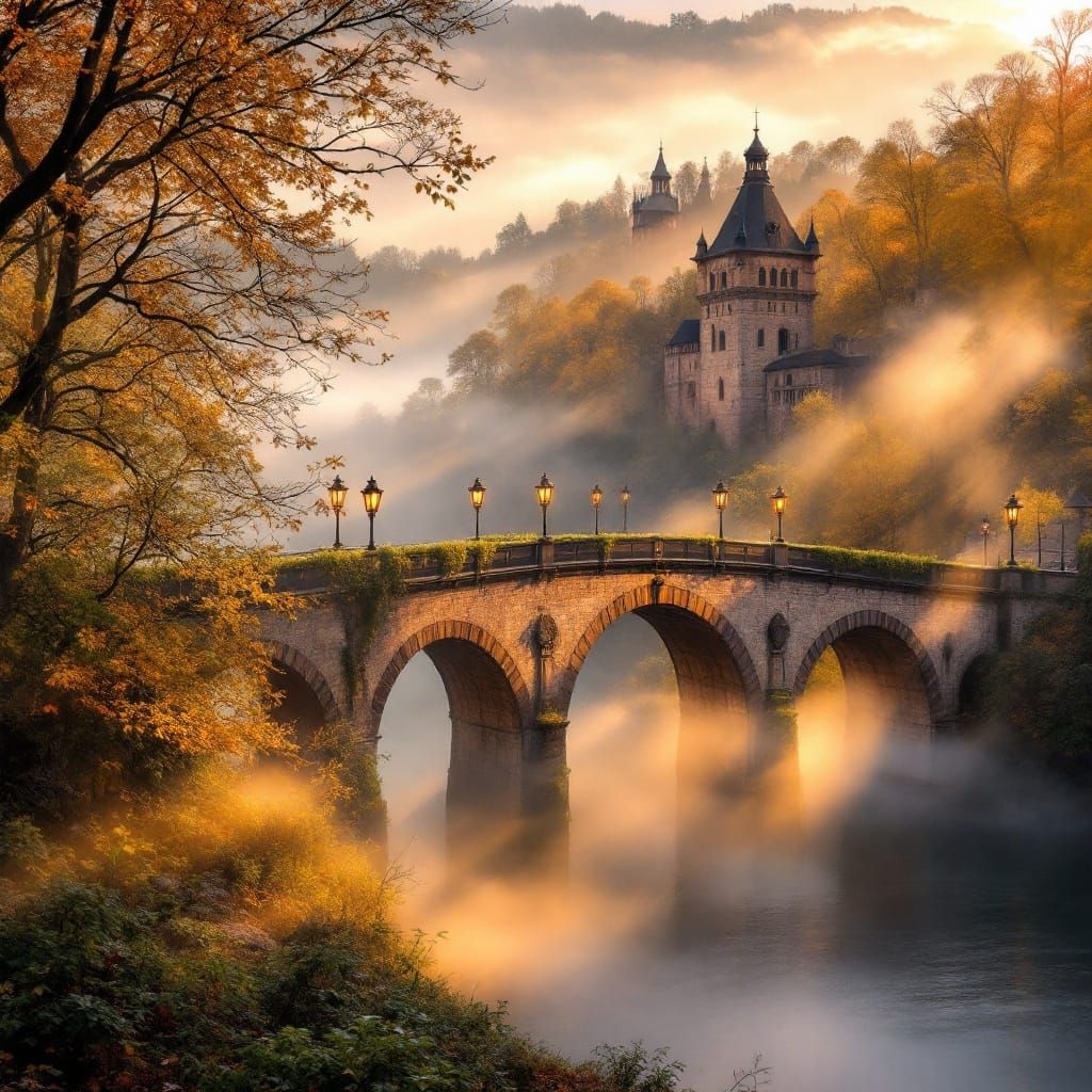 Golden Hour at Heidelberg Bridge