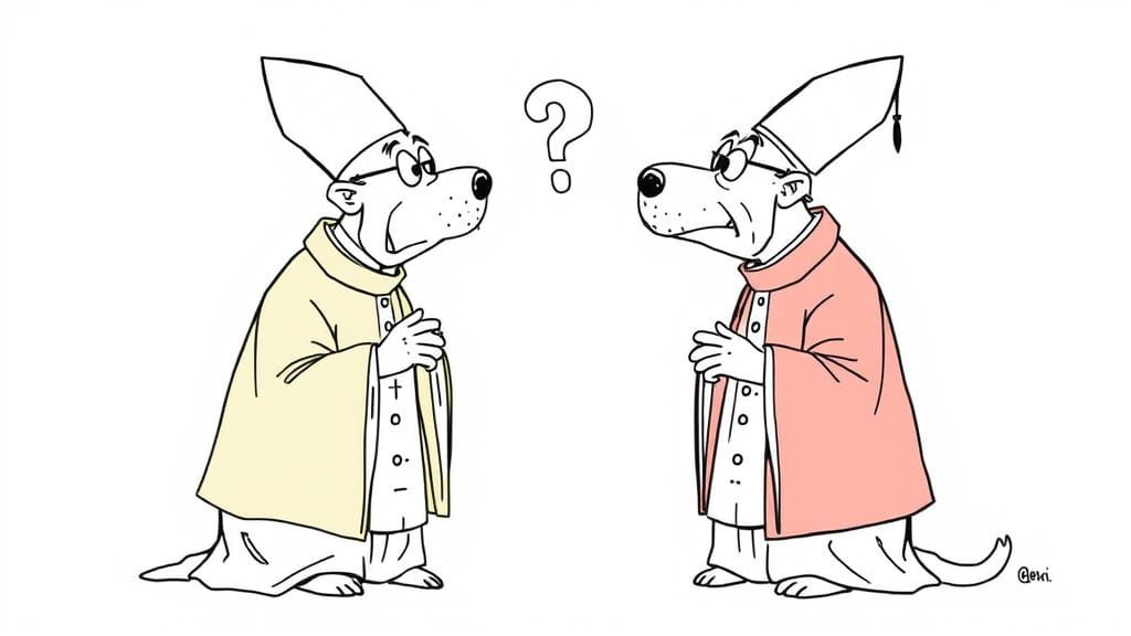 Two Dyslexic Priests Debate the Existence of a Beloved Canin...