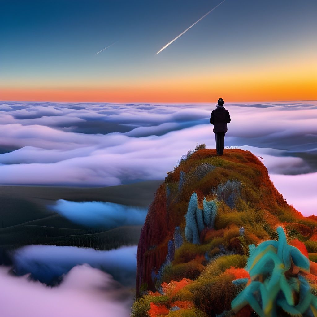 Seussian Wanderer Above the Sea of Fog