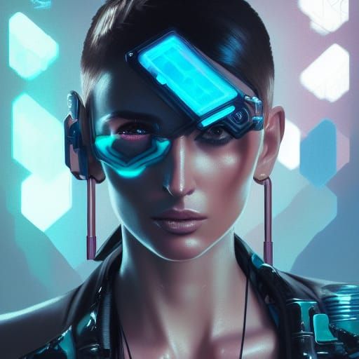 Cyberpunk Detective Portrait in 8k Resolution