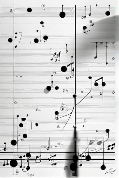 Abstract Graphic Score in Typographic Style