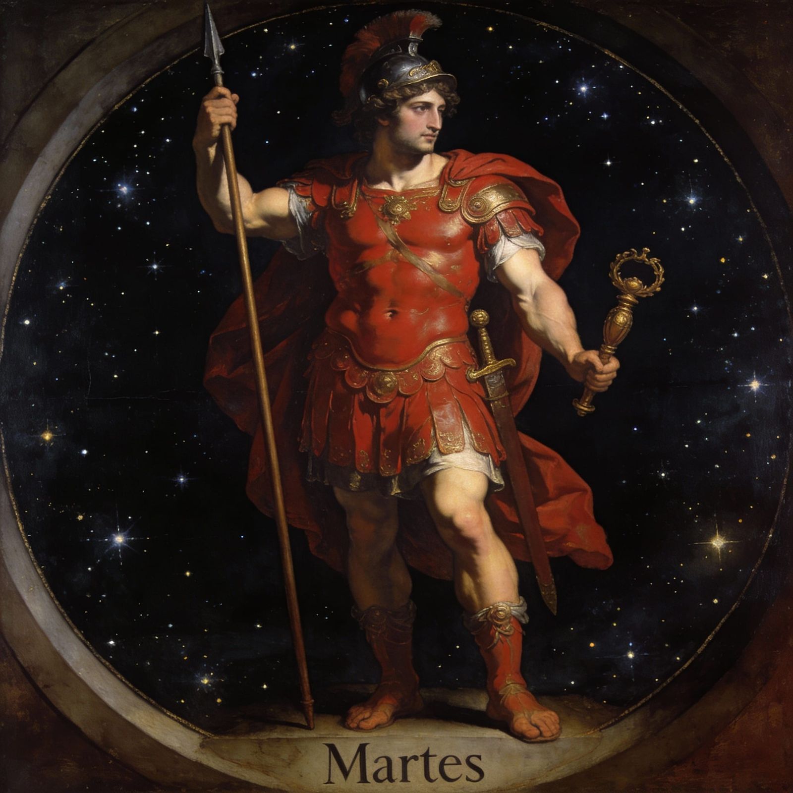 Mars God of War in Renaissance Armor